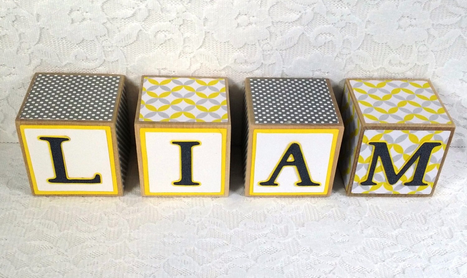 Nursery Wooden Name Blocks Wooden Name blocks by SharonsJewells