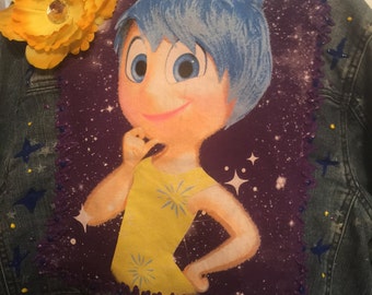 Inside Out inspired denim jacket