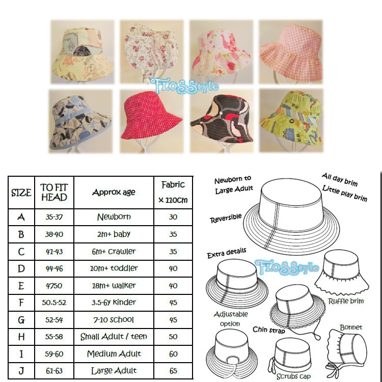 Printable Bucket Hat Pattern Customize and Print