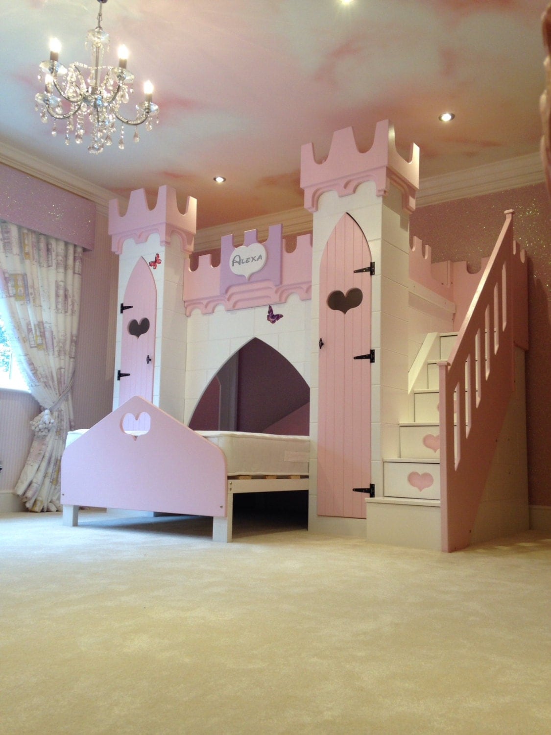 Princess Castle Bed Bunk Bed Girls Bed By Dreamcraftfurniture 