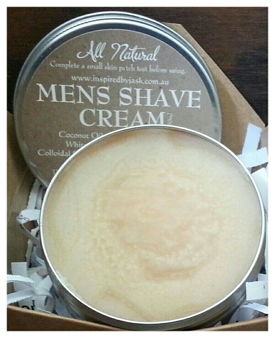 Mens Shave Cream Natural by HandmadebyJaSk on Etsy