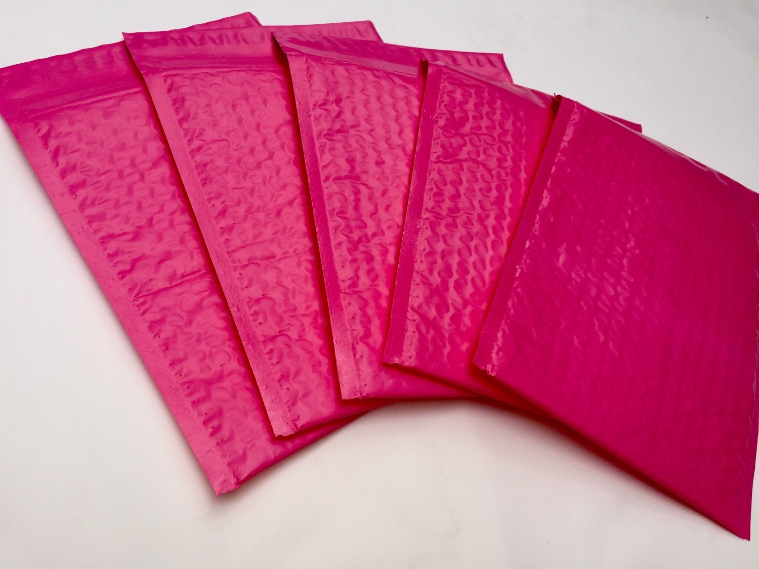 pink bubble mailers