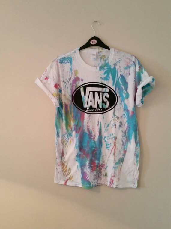 tie dye vans t shirt