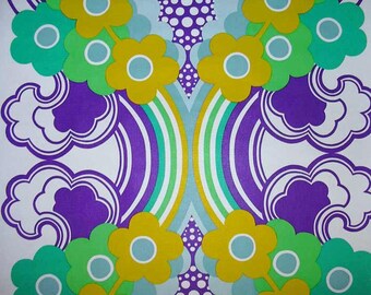 Vintage Pop Art Original Wallpaper 1960s 1970s