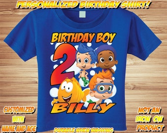 Personalized Bubble Guppies Birthday Shirt - tshirt custom