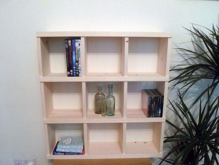 Wooden Pigeon Hole Cubby Shelf by WoodDeluxe on Etsy