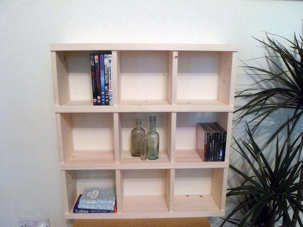 Wooden Pigeon Hole Cubby Shelf by WoodDeluxe on Etsy