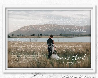 wedding vows framed, 1st anniversary gift, Mr and mrs wedding gift, first wedding anniversary gift for him, wedding gift idea, vow renewal