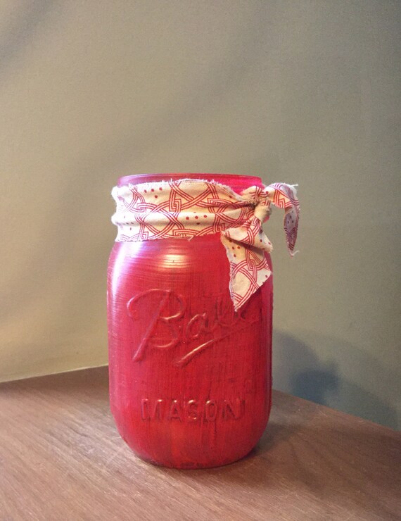Shabby chic painted mason jar jar decor mason by jenascreations45