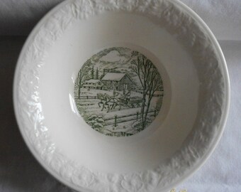Vintage 1950s Homer Laughlin Pastoral Pattern Small bowl