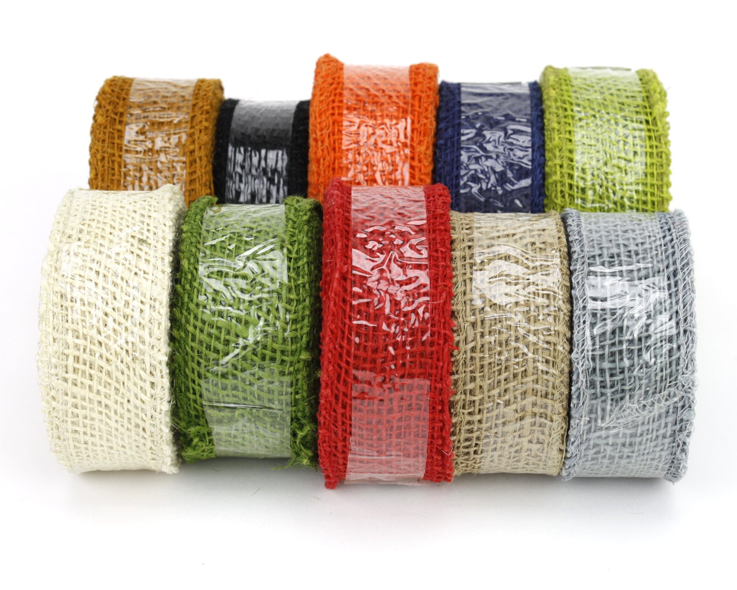 1.5 by 10 yards burlap ribbon great for rustic