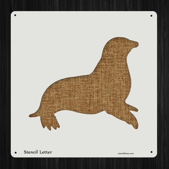 Items similar to Sea Lion 3482 DIY Stencil Clear Plastic Acrylic Mylar