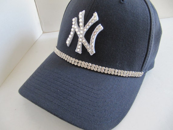 Yankees womens baseball cap w with rhinestones