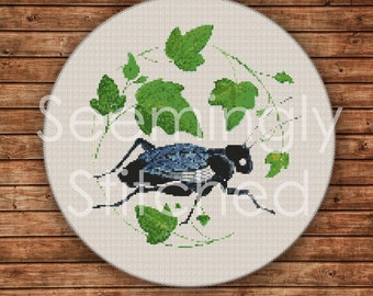 Counted Cross Stitch Pattern PDF - Insect Cricket - Instant Digital Download PDF