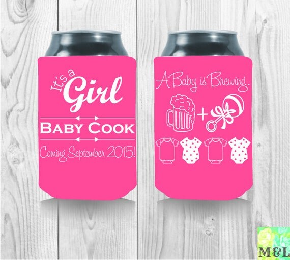 Personalized And Custom Baby Shower Koozies A Baby Is Brewing