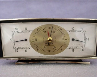 Vintage , retro Weather station, Airguide, desk top, barometer