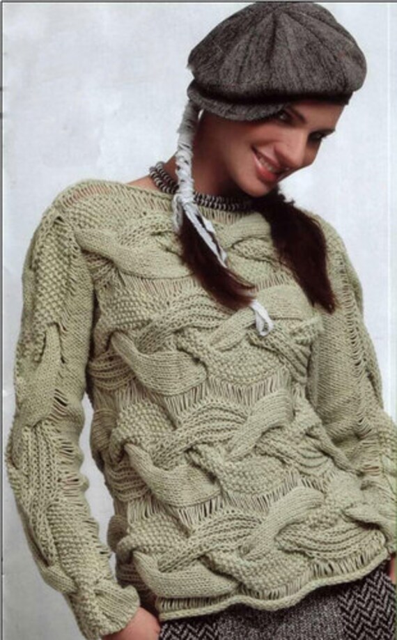 Hand Knit Women's sweater made to order hand knitted