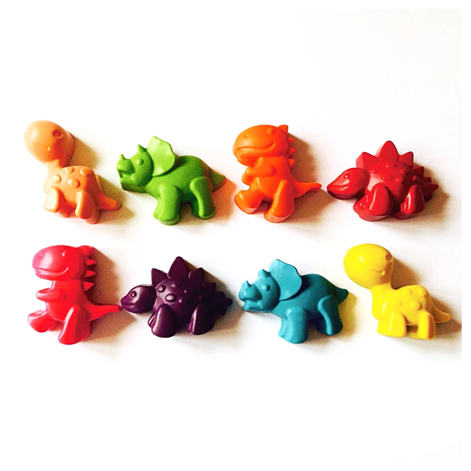 Dinosaur wax crayons set of 4 Dino crayons Dino Party