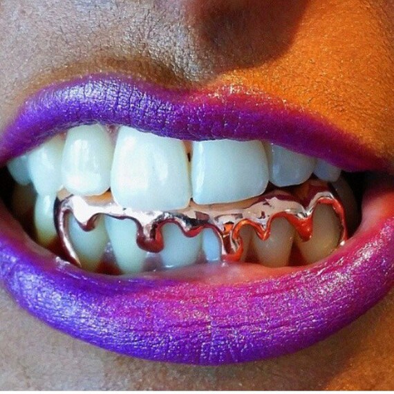 14k Gold overlay Removable Gold Teeth Grillz by myfamillystore