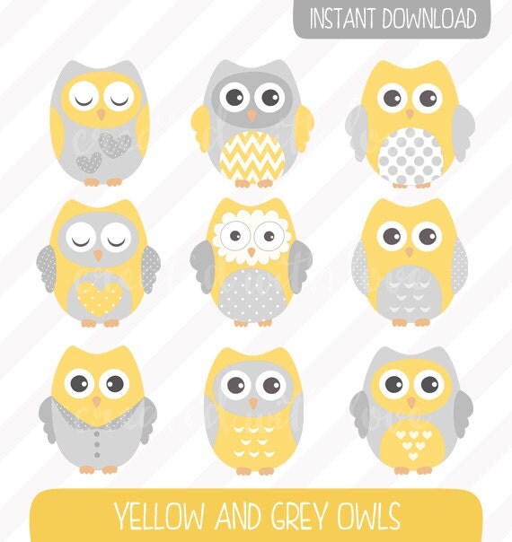 yellow owl clip art - photo #45