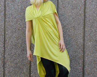 Loose Summer Top / Plus Size Tunic / Asymmetrical Bohemian Summer Top TT51 / SUMMER 2015