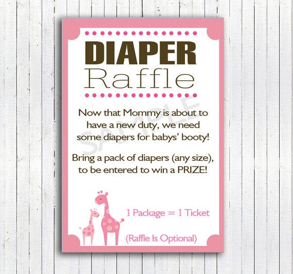 Items similar to Printable DIY Safari Diaper Raffle Inserts (Mommy) on Etsy