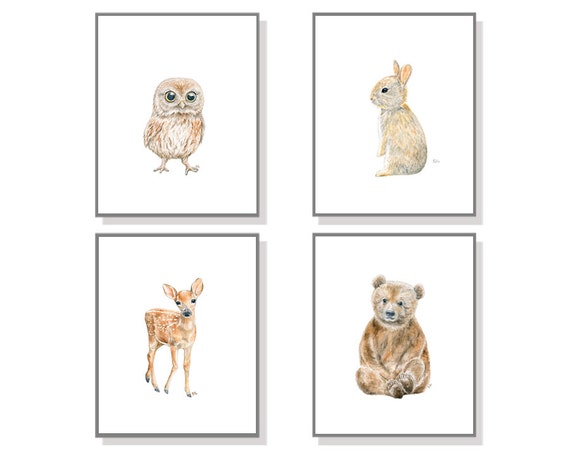 Forest Nursery Art Woodland Creature Painting By Jamesriverstudios   Il 570xN.793971506 Sa3i 