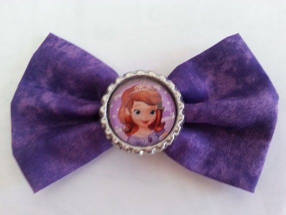 Princess Sofia Hair Bow on Purple Disney's by ...