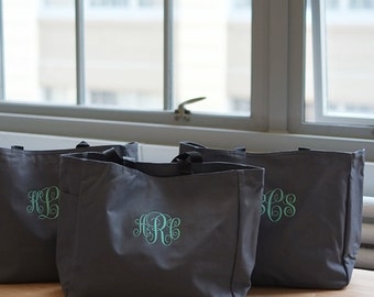 Personalized Tote Bag, Bridesmaid Gift, Monogrammed Bag, Wedding Party Gift, Shopping Bag, Gift for her Personalized, initial bags