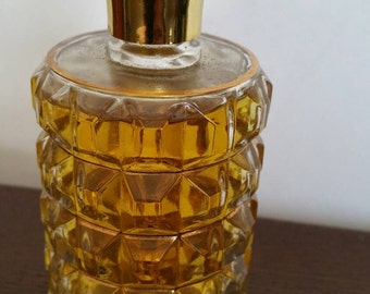 Art Deco Cut Glass Perfume Bottle With Full Bottle Of Pwrfume