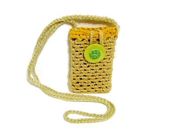 strap phone holder for purse cell cross body Holder bag, bag, necklace purse necklace Cellphone Crochet