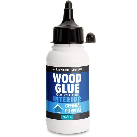 Polyvine Interior Paintable Stainable Wood Glue 250ml