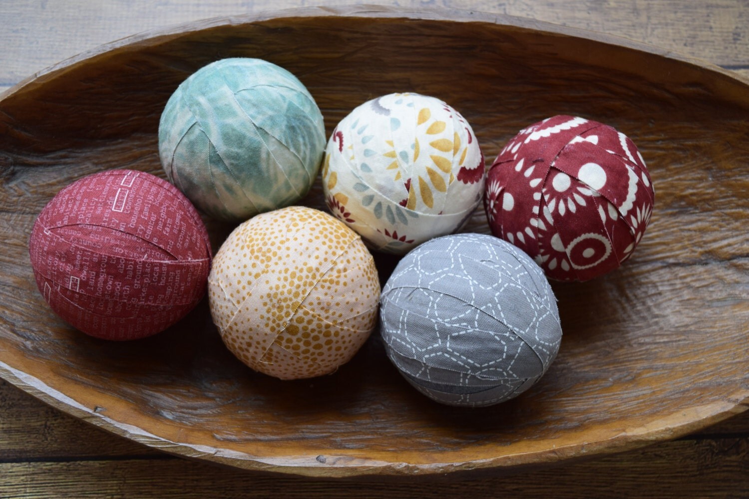 Coming Home Decorative Fabric Rag Balls Fabric Chotchkies