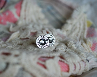 Bullet earrings, Bullet jewelry, Earrings, Stud earrings, 9mm, 45cal
