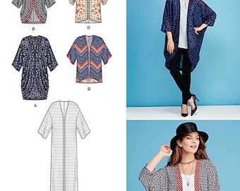 Simplicity Sewing Pattern 1108 Misses' Kimono's in Different Styles