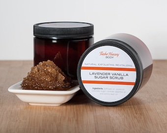 Lavender Vanilla Sugar Scrub, Sugar Scrub, Lavender Sugar Scrub, Vanilla Sugar Scrub