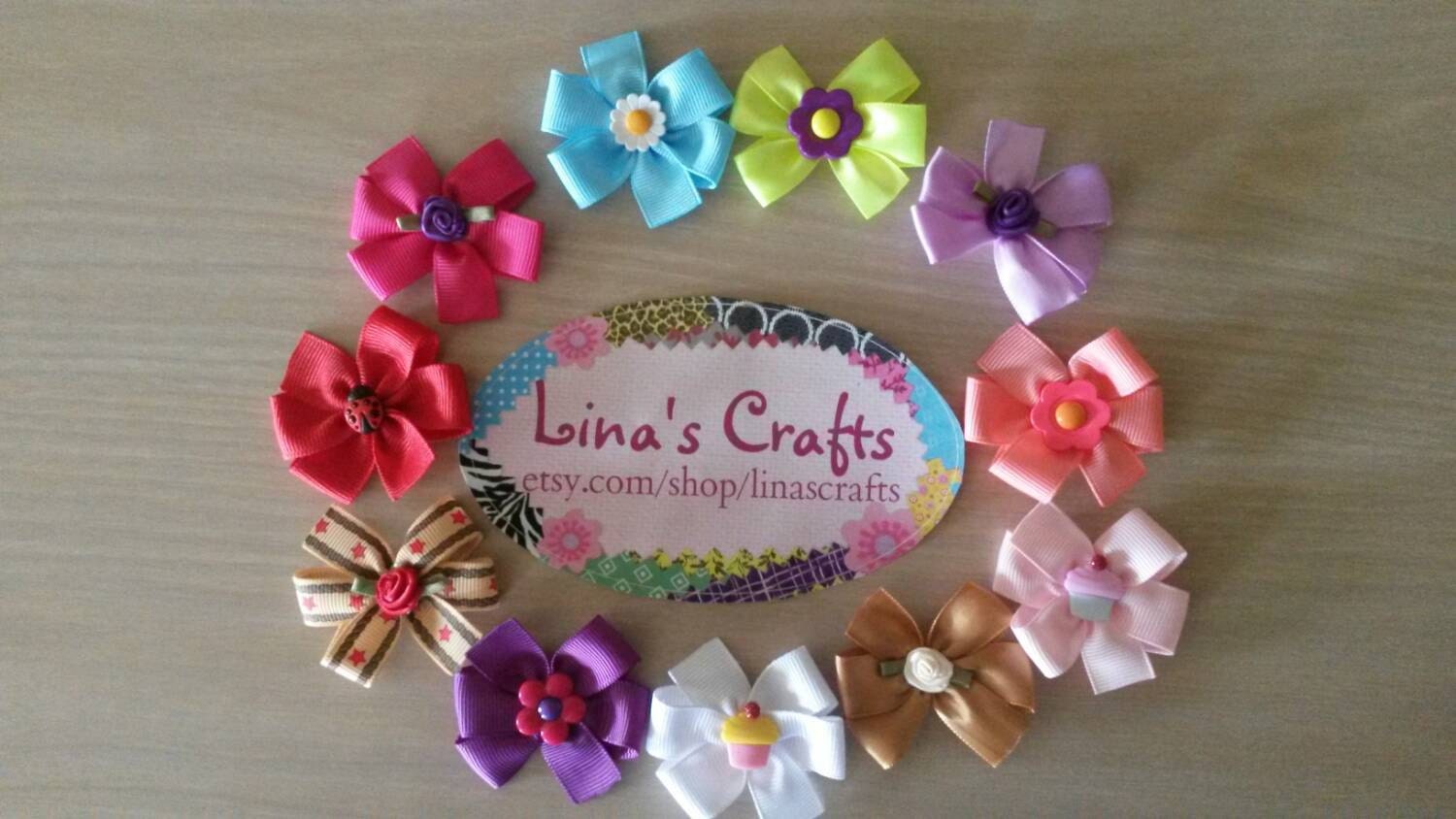 Velcro Hair Bows Baby Hair Bows Newborn Hair Bows Small Dog