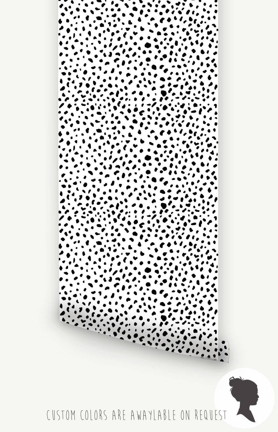Dalmatian Wallpaper / Traditional or Removable Wallpaper M1002