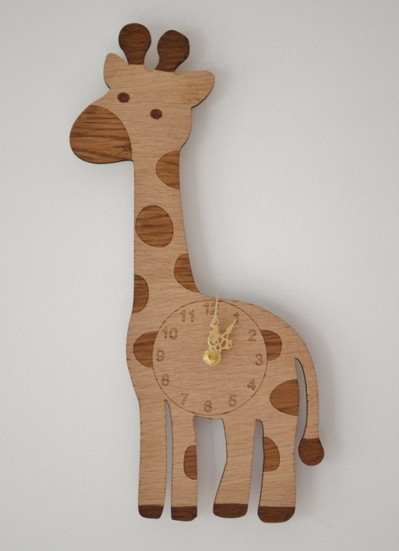 Giraffe clock laser cut clock clock for a by DomusDecorClocks