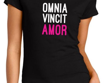 Items similar to Omnia Vincit Amor Beautifully Carved in ...