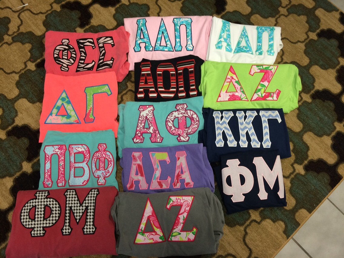 Raised Letters Shirts Sample SALE by TheShirtPlace on Etsy