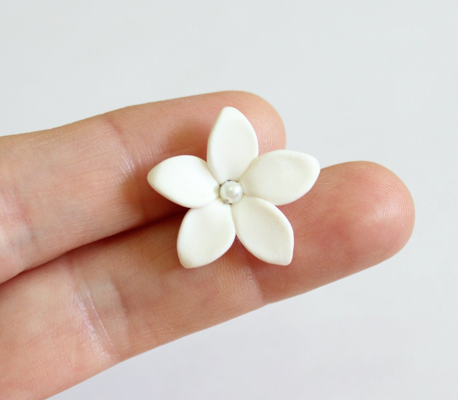 White Jasmine Flower Accessories Hair pin Jasmine Wedding