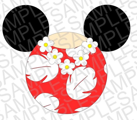 Disney Inspired Lilo Mickey Ears SVG DFX and by ...