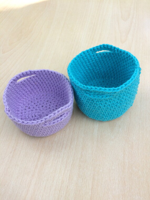 Crochet Mini Basket Pattern Crochet Basket Simple Crochet