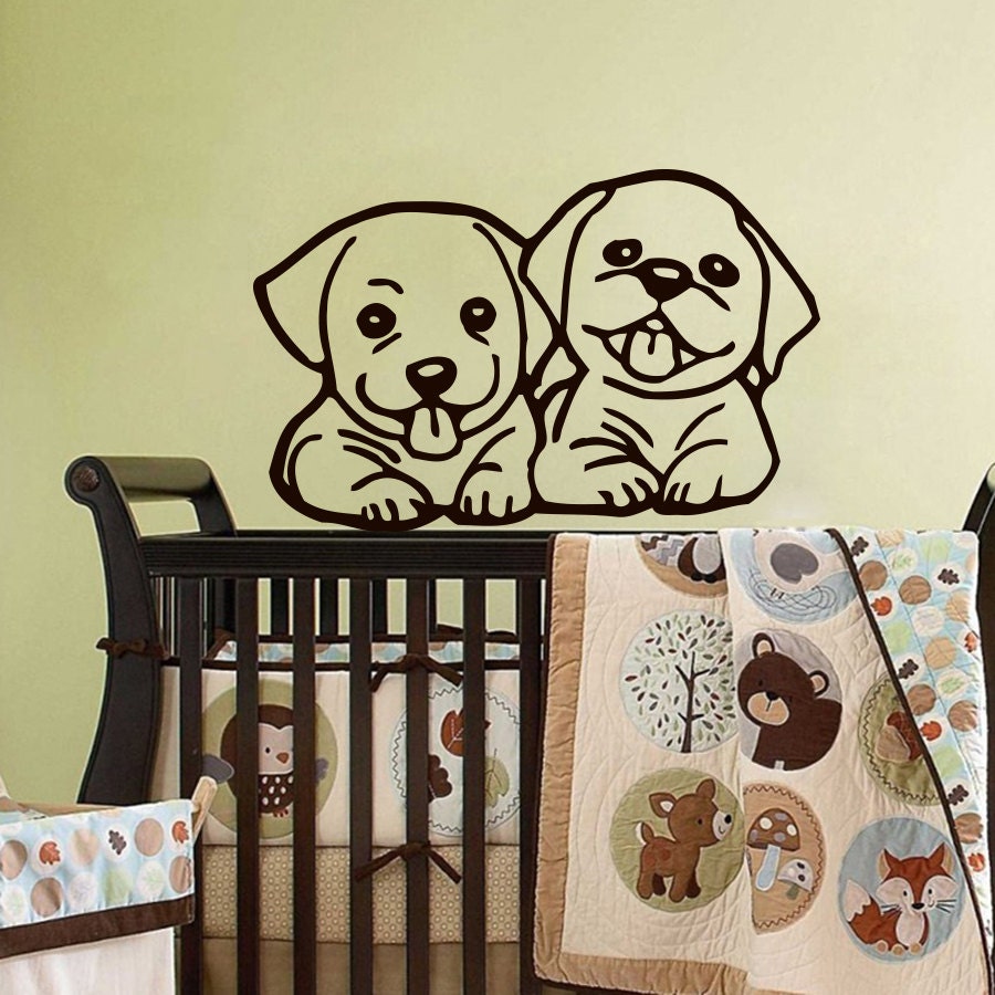 Wall Decals Dog Decal Vinyl Sticker Pet Shop Home by CozyDecal