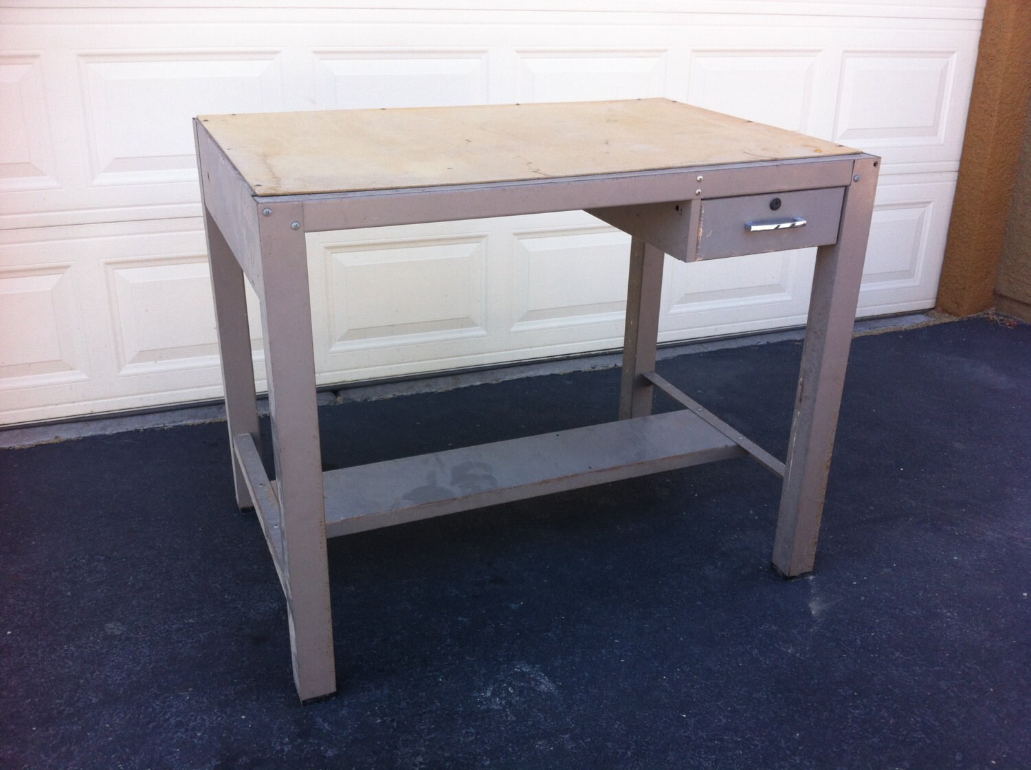 Mayline Ranger Industrial Metal Drafting Table NonTilt Workbench Shop table Crafts Table Garage