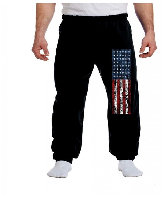 Items similar to American Flag Men's Lounge Pants Sweatpants United ...