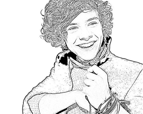 Harry Styles Coloring Pages