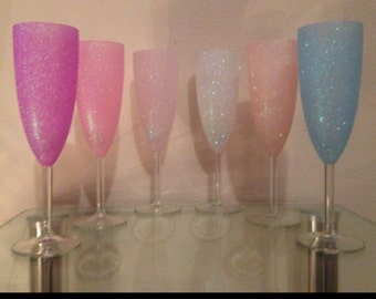 Set of 3 champagne flutes