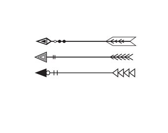 Triple Arrow Design SVG Digital File